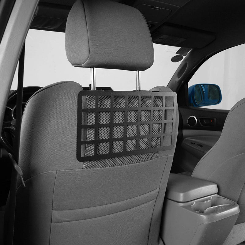Hooke Road 2PCS Tacoma MOLLE Panel Seat Headrest Storage Metal Shelf Compatible with Toyota Tacoma 2005-2023 2nd & 3rd Gen Pickup Truck - Image 3
